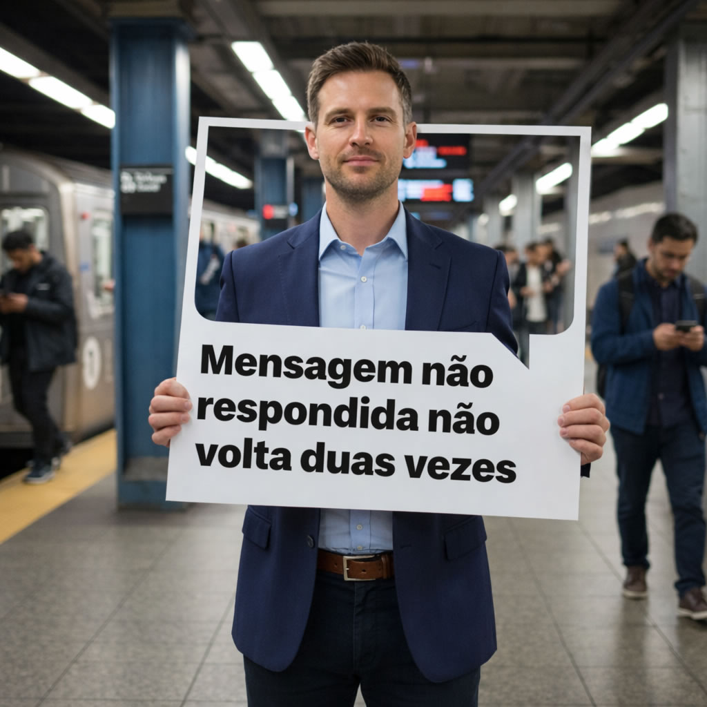 Mensagem não respondida é cliente indo embora
